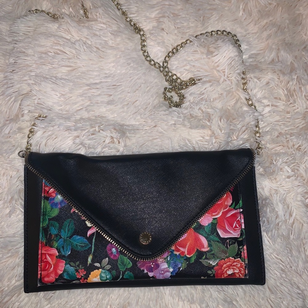 Steve Madden floral clutch